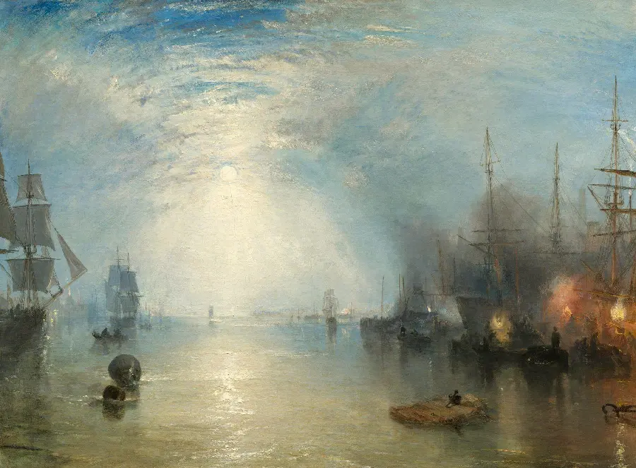 Seascape painting by the famous English painter William Turner