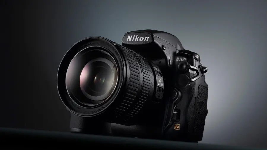 Background photo of Nikon D700 camera for photography advertising work