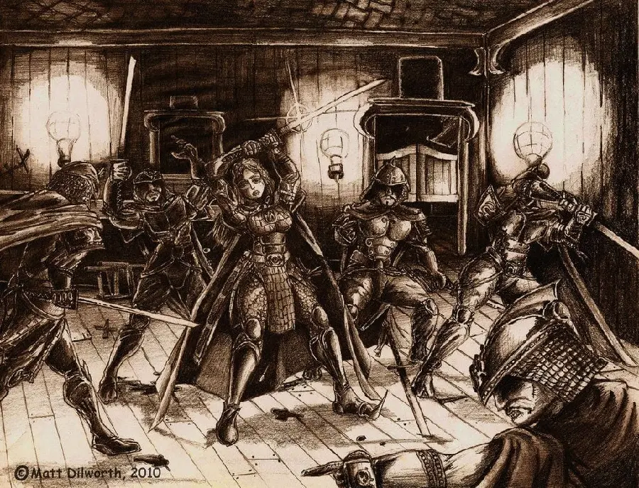 The scariest old and historical black and white samurai duel photo 