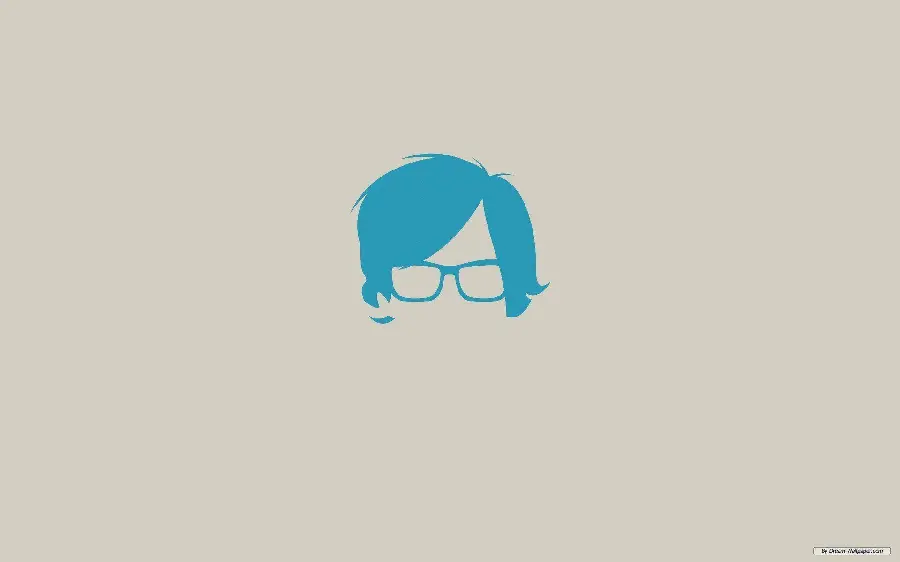 Minimalist style drawing boy design Glasses for profile and wallpaper 