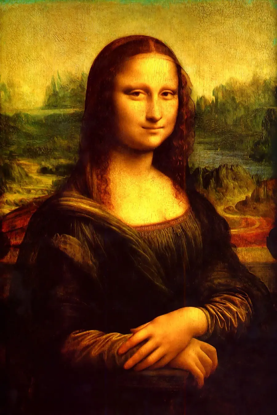 Download free high quality Mona Lisa painting without editing or Photoshop