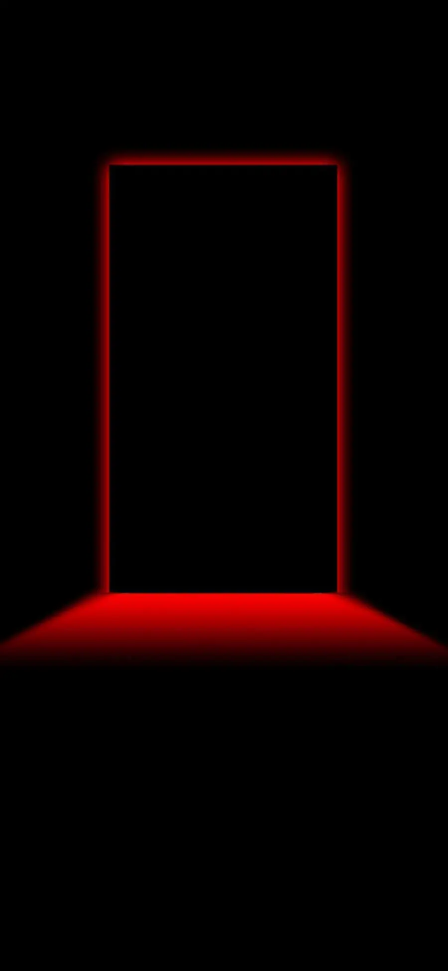Black background image with red light lines for the phone