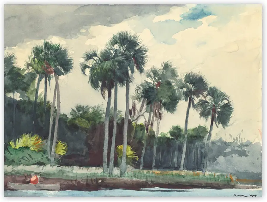 Winslow Homer Painting | Red Shirt, Homosassa, Florida (1904)