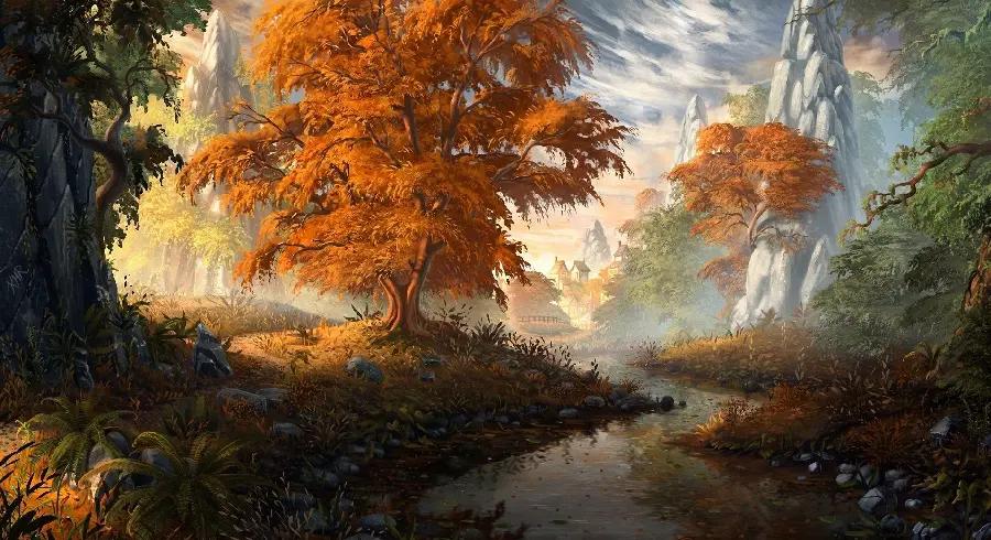 The most attractive and special autumn nature painting design
