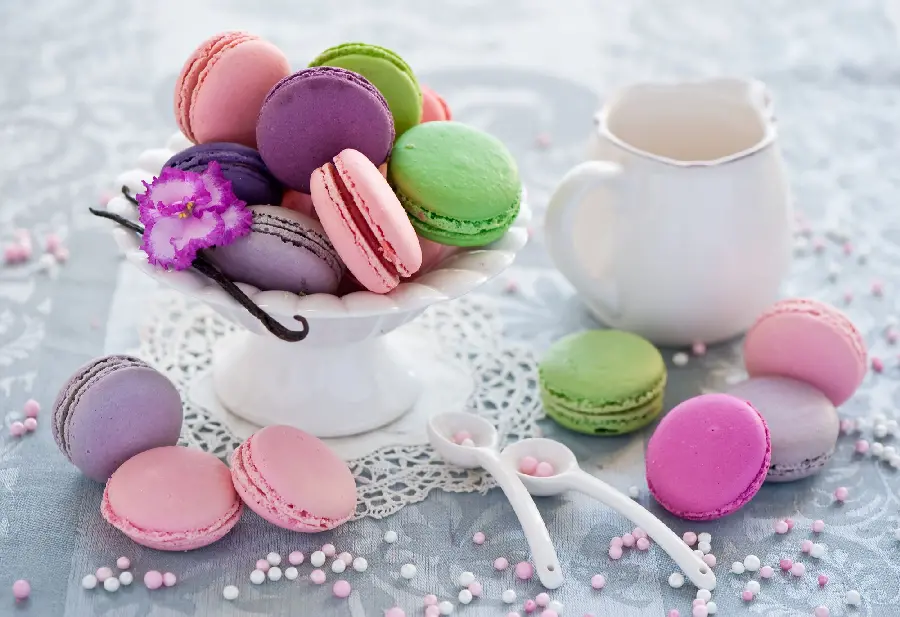 Luxury Macarons Wallpaper for Advertising