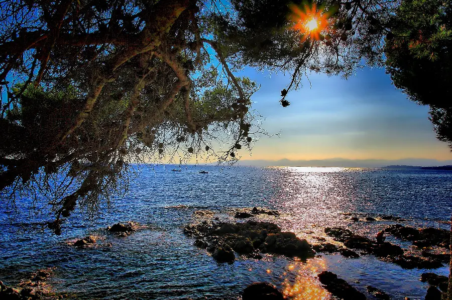 Romantic and romantic tourism landscape and nature 