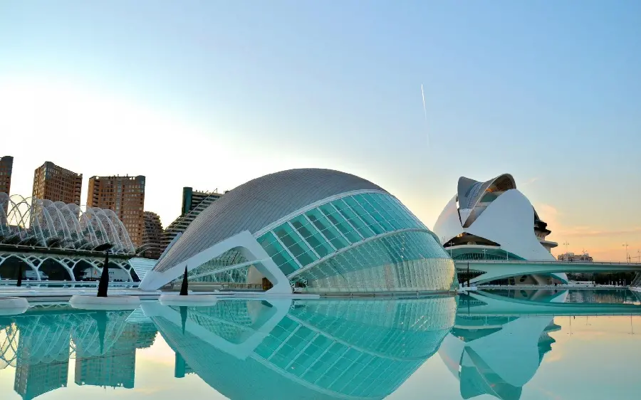 Interesting and special extraordinary architectural design background for the computer 