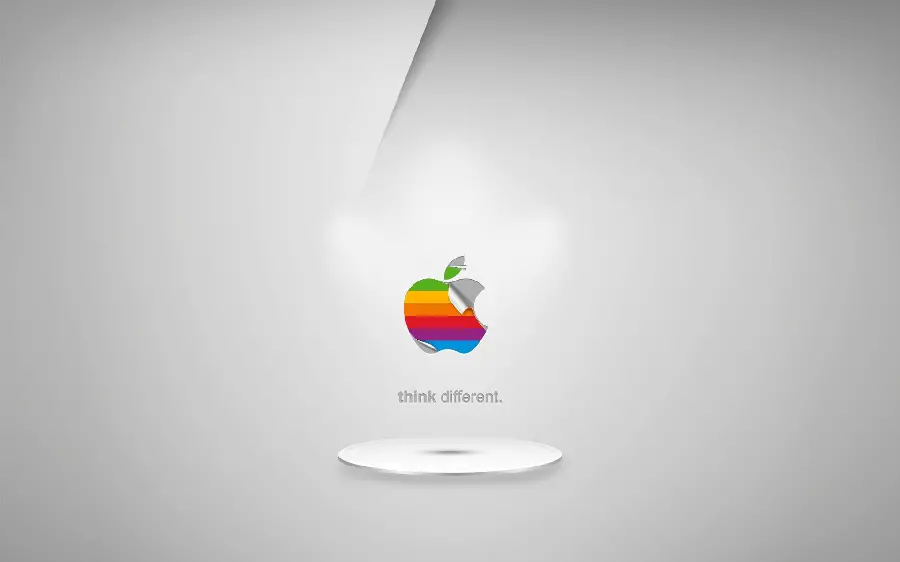 Simple background photo graphic and colorful apple apple 