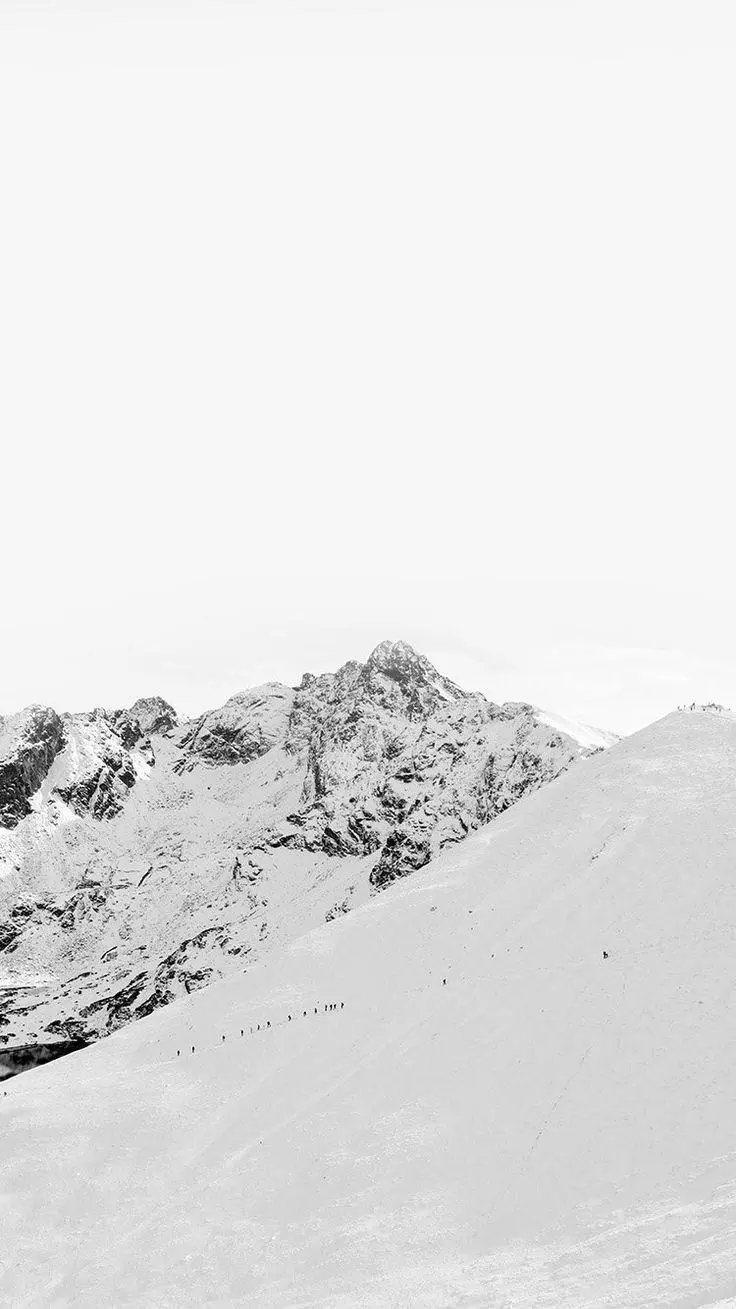 Minimal style winter snowy background for iPad 