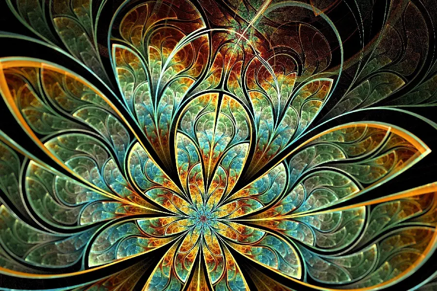 Lovely Abstract Fractal Photo for Wall Poster Printing