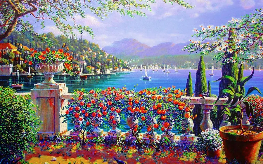 Italian Painting Bob Pejman, 1963 | Romantic painter