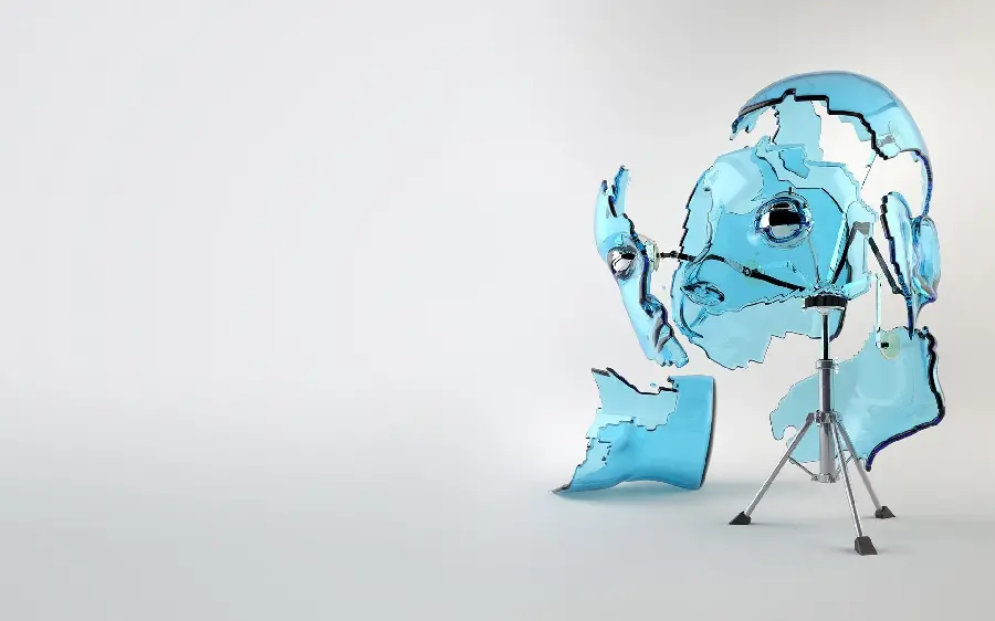 Broken mind 3D design digital art stock photo HD quality