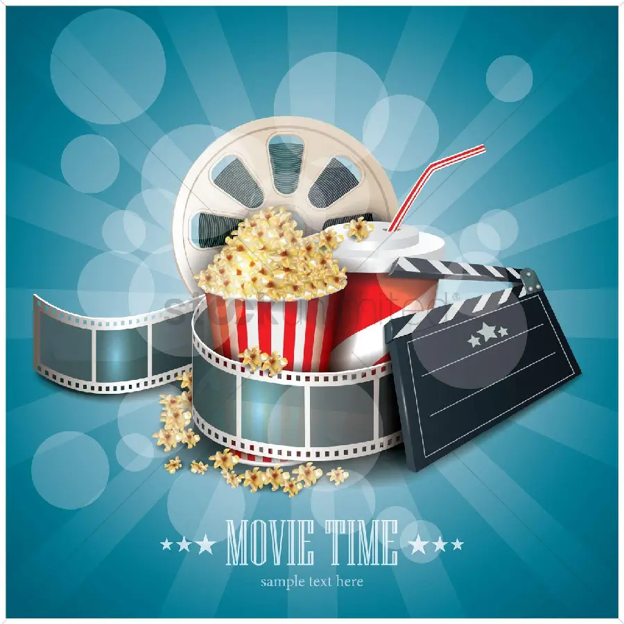 Wallpaper of cinema tools in the projection image when watching a movie 