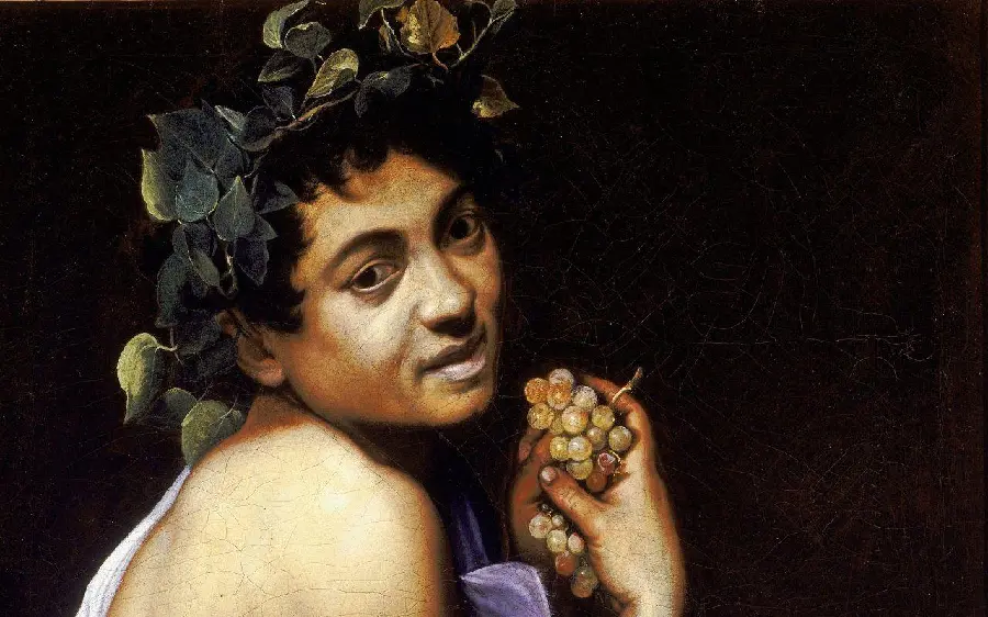 Painting with a sick man by Caravaggio, Italian painter and sculptor