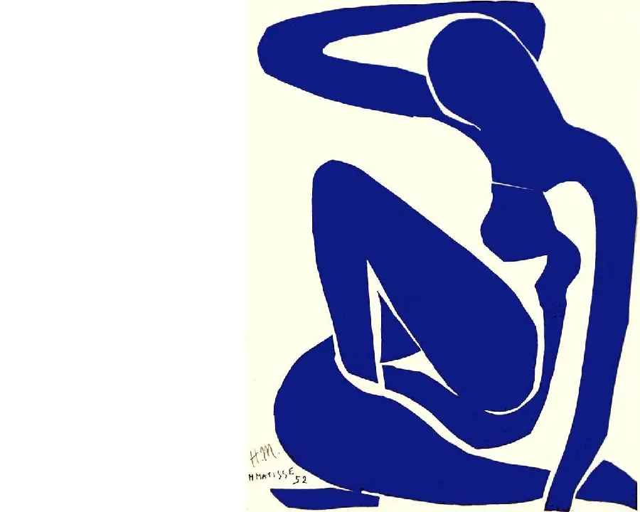 Blue Nude blue figure Spring 1952 by Henri Matisse
