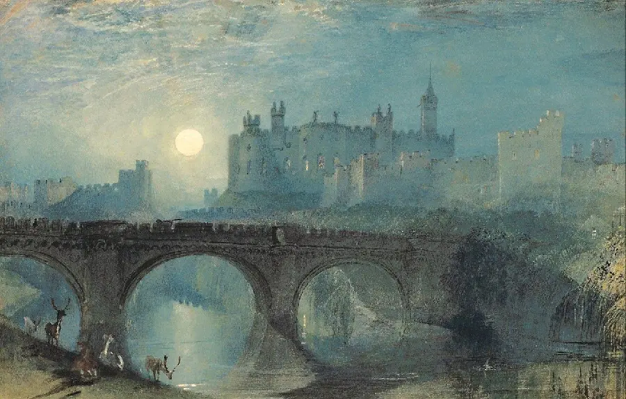 Download the painting of Brougham Palace by William Turner in 4K quality 