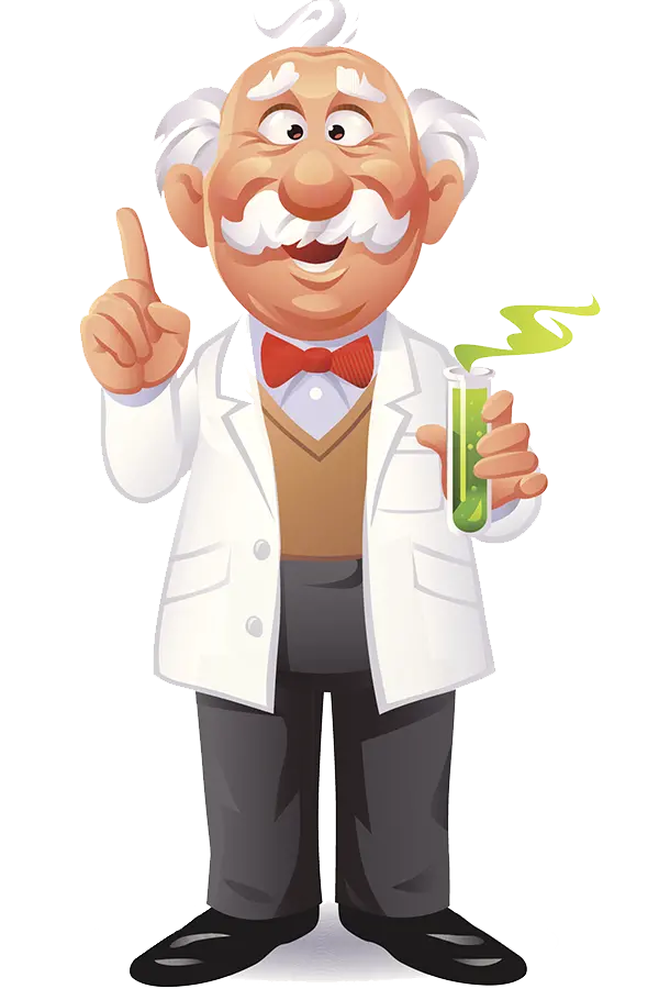 Download cute scientist photo in PNG format