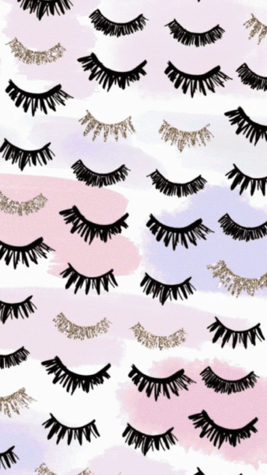 Download wallpaper with fantasy eyelashes design and cute graphics