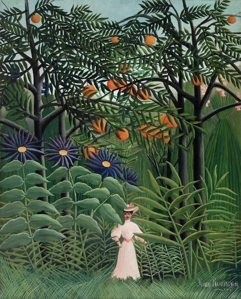 Download photo of the painting The Dream by Henri Rousseau French self-taught painter 