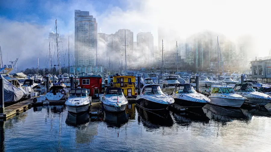 New wallpaper for computer background with boats by the pier