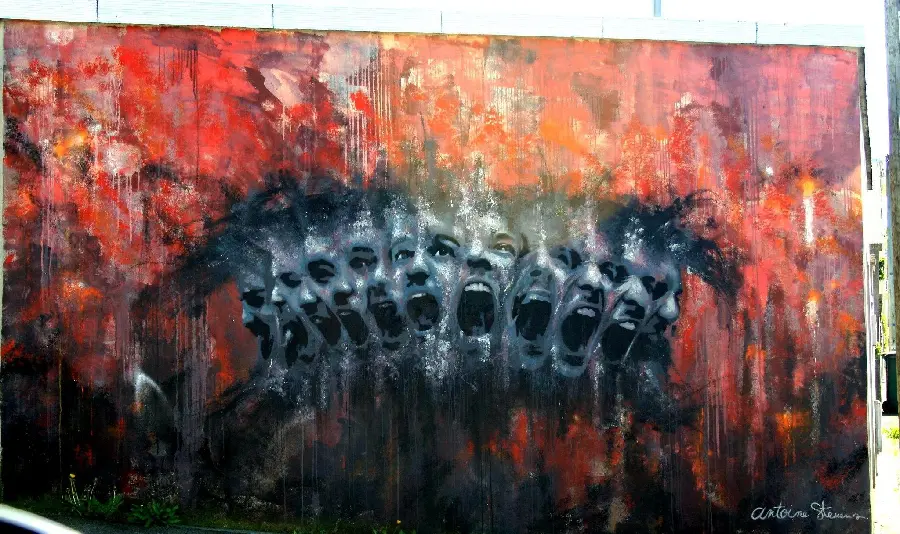 Beautiful and Spectacular Expressionism Painting of Street Paintings