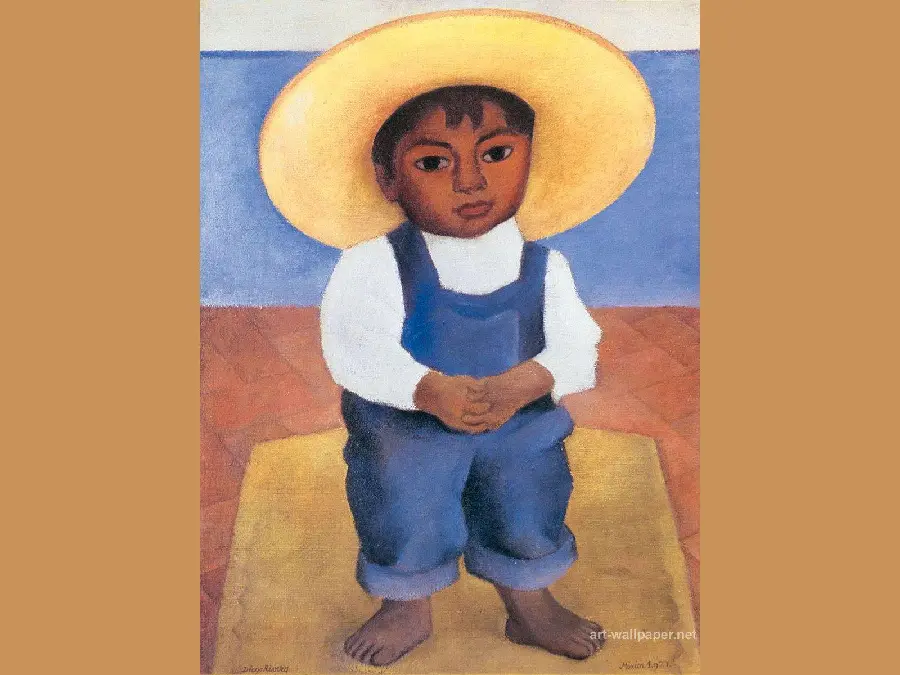 Image of Diego Rivera's paintings, one of the most famous painters of the 20th century