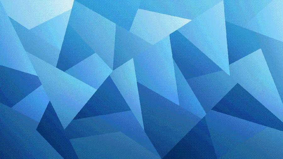 Abstract Asymmetrical Geometric Shapes Wallpaper for Desktop in Blue Theme