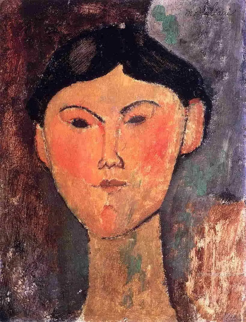 Beatrice Hastings in 1915 by Amedeo Modigliani Expressionist style
