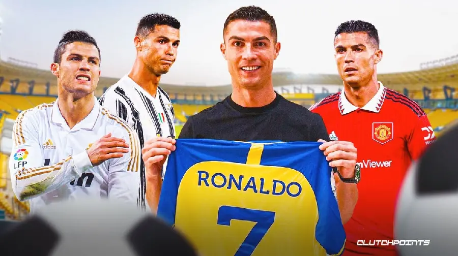 A special and spectacular group photo of Al-Nasr team players with Ronaldo 