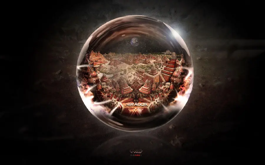 Special background and attractive magic crystal ball with black background 