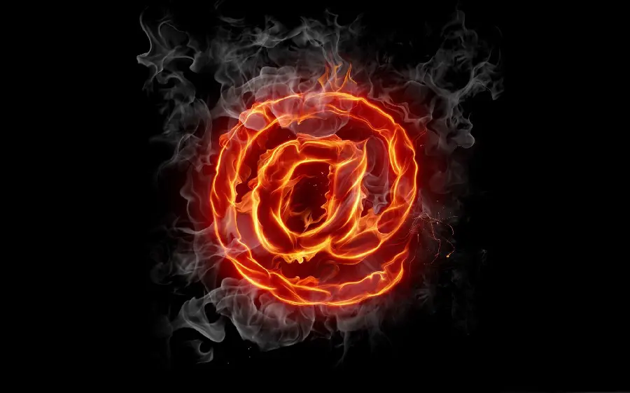 Special and creepy background image @ with a black background and full HD