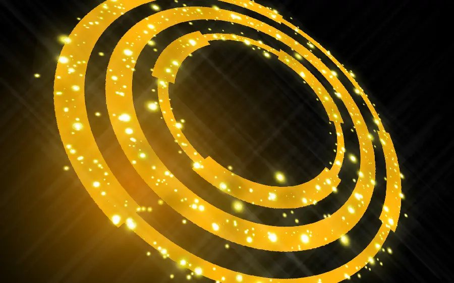Download wallpaper of orange circles on a simple background 2024