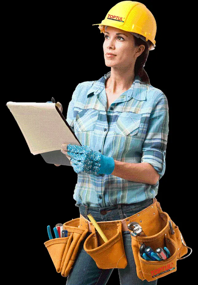 The most beautiful png image of an attractive and handsome female electrical engineer 