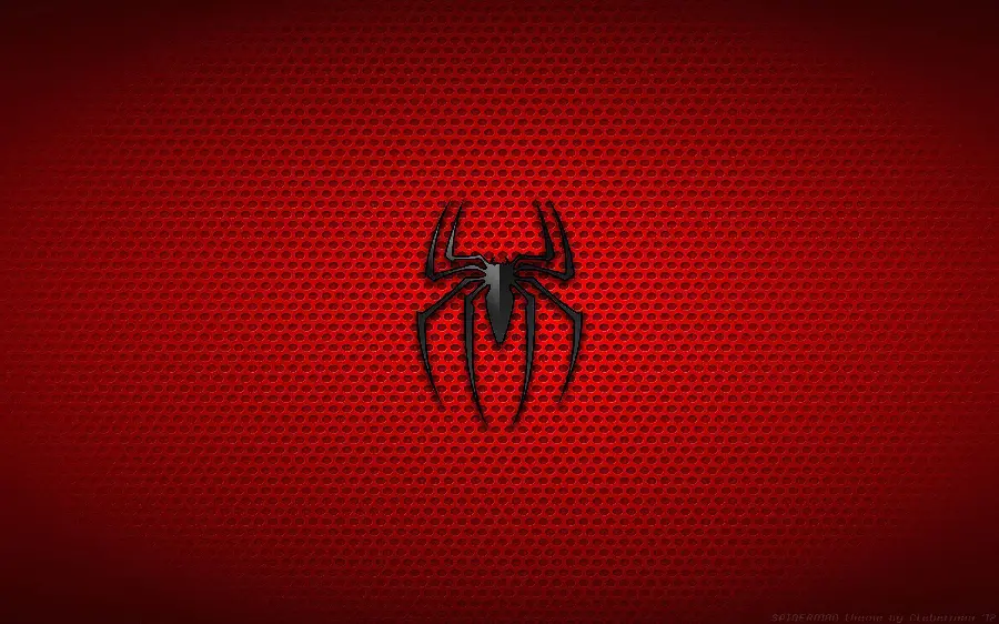 The most beautiful wallpaper with Spider-Man logo design in HD quality 