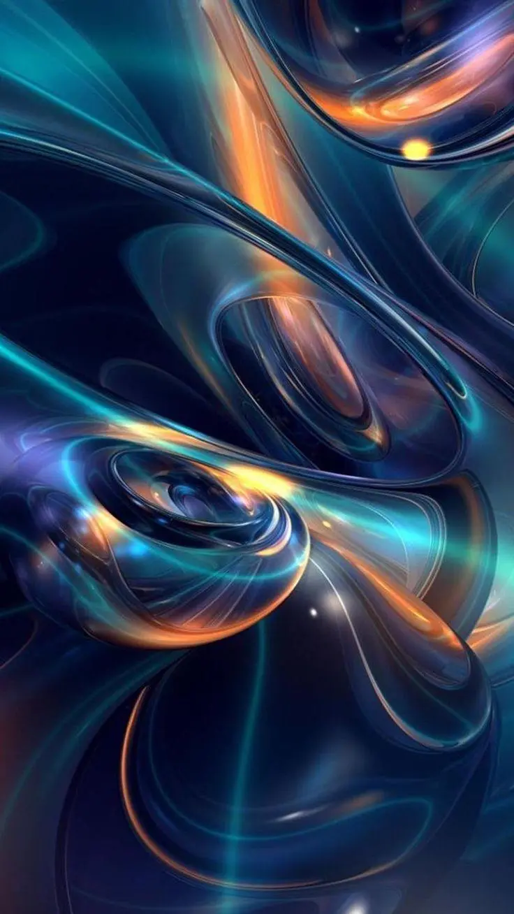 Background photo of unreal and irregular fractal shapes
