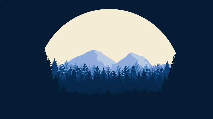 The most stylish minimalist blue wallpaper design for fans of this color