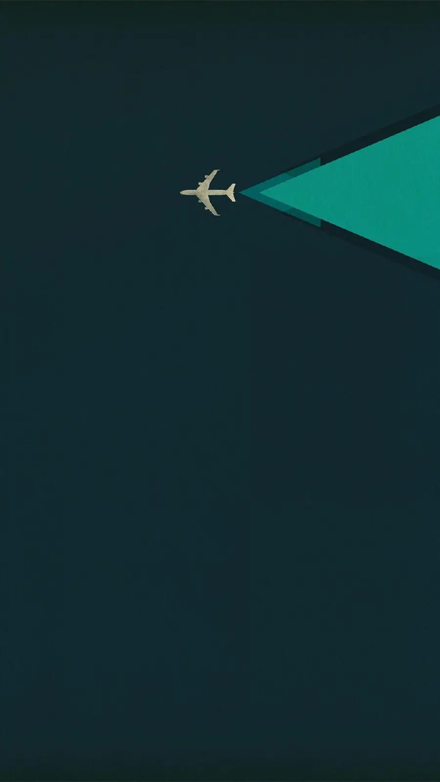 Simple minimalist airplane design wallpaper for iPhone and Android phones 