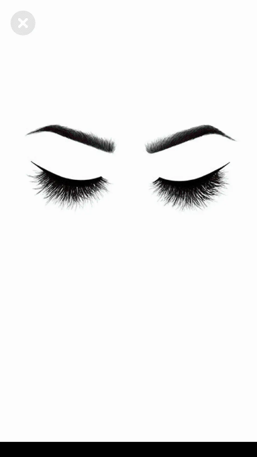 Fantasy wallpaper with a Moj design Long and thick eyelashes on a white background in HD quality 