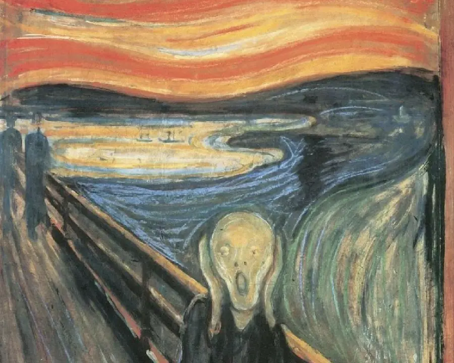 Picture of the Scream painting by Edvard Munch, Norwegian painter