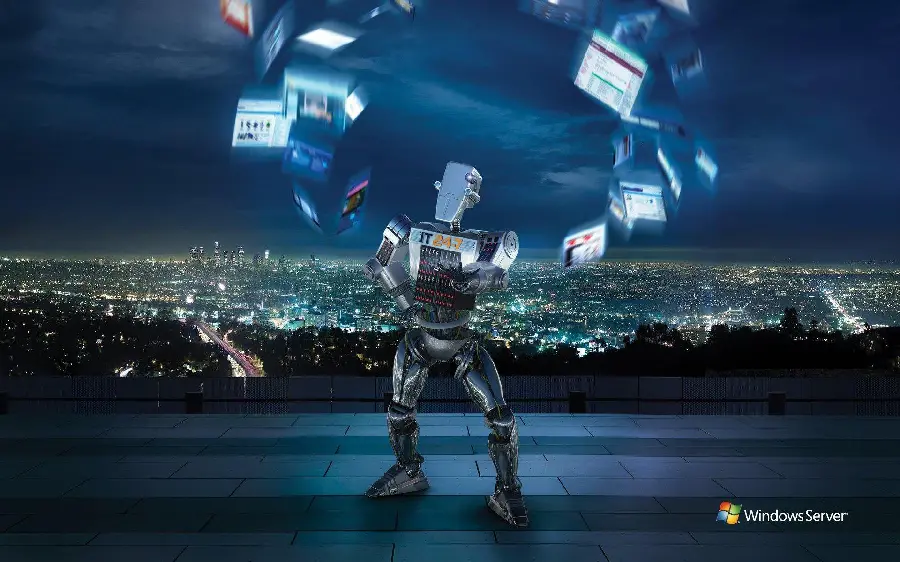 High Quality Wireless Network and Wi-Fi Robot Wallpaper