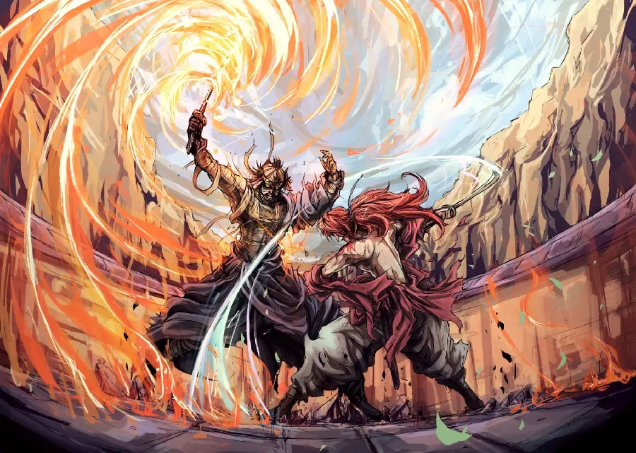 The Most Secret Wallpaper of Samurai Duel in War 