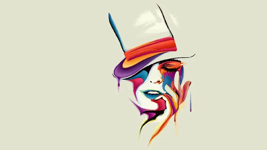 Beautiful and masterpiece abstract modern art wallpaper on a simple background