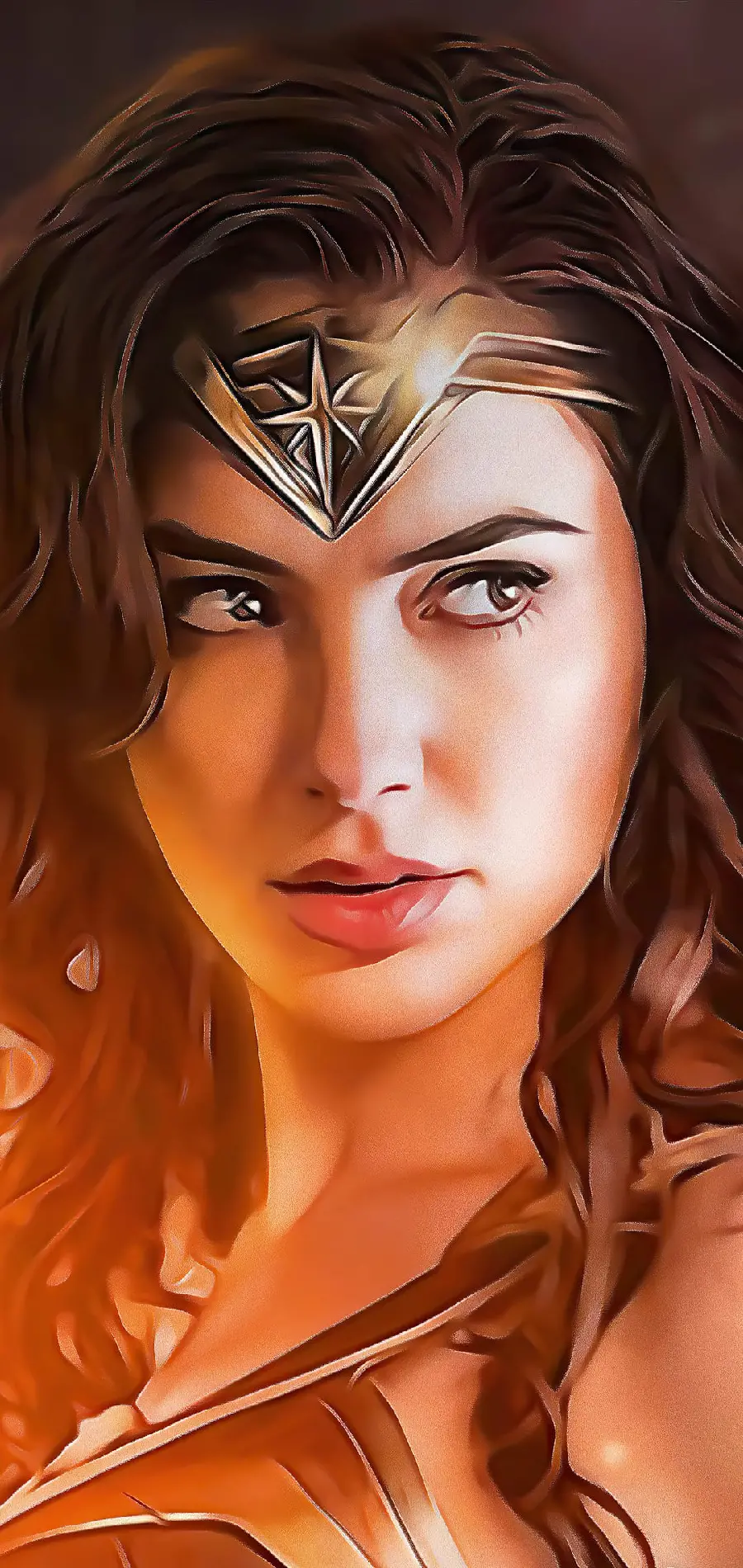 The most beautiful Wonder Woman stock image for poster and banner printing