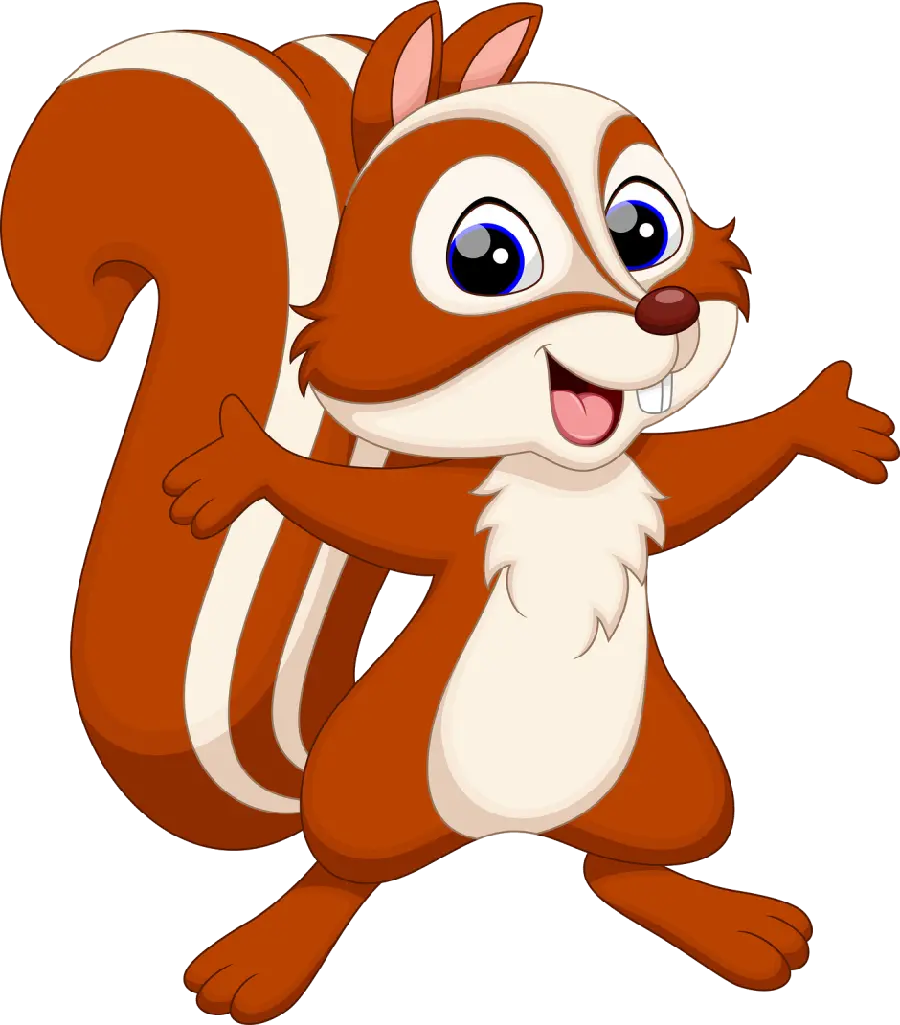 High Quality Cartoon Squirrel PNG Image