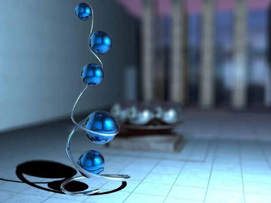 Stock photo without editing and Photoshop stand crystal and clear balls 