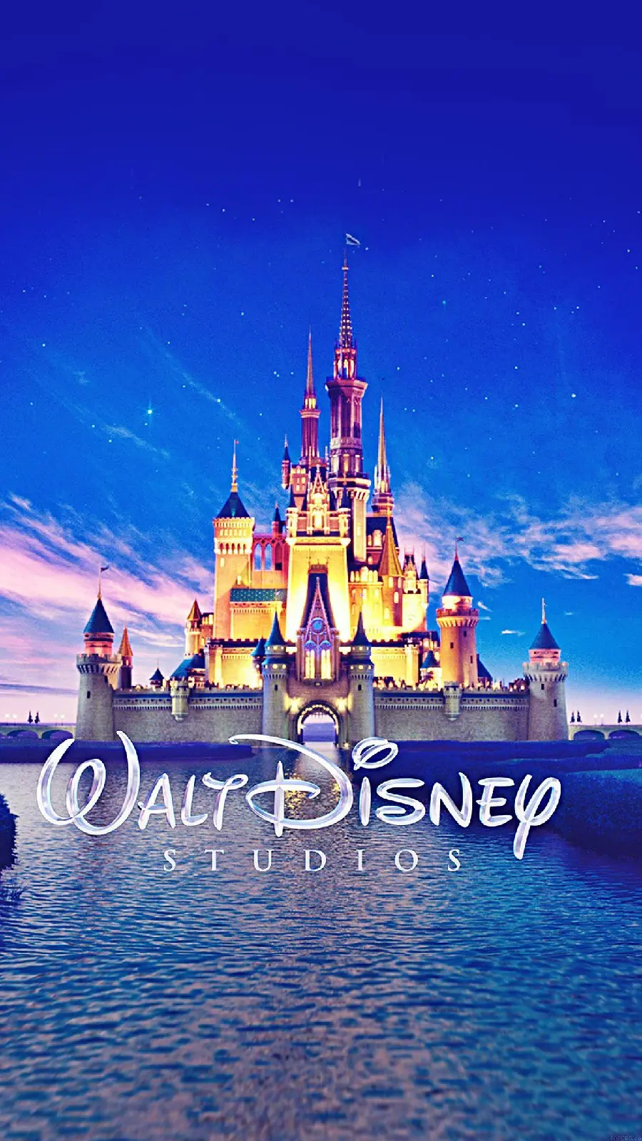 The famous dreamy image of the palace in Walt Disney animations
