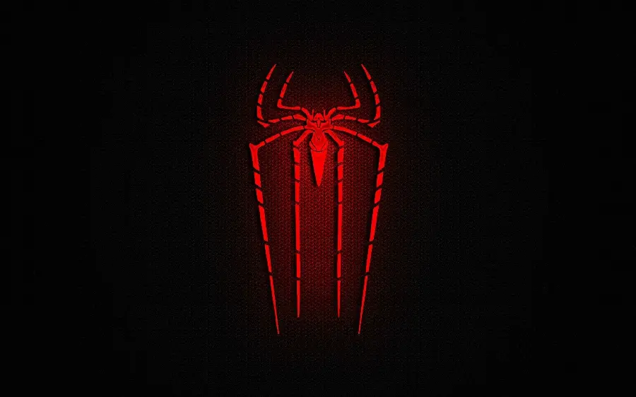 The most special image of the Spider-Man logo with a black background 