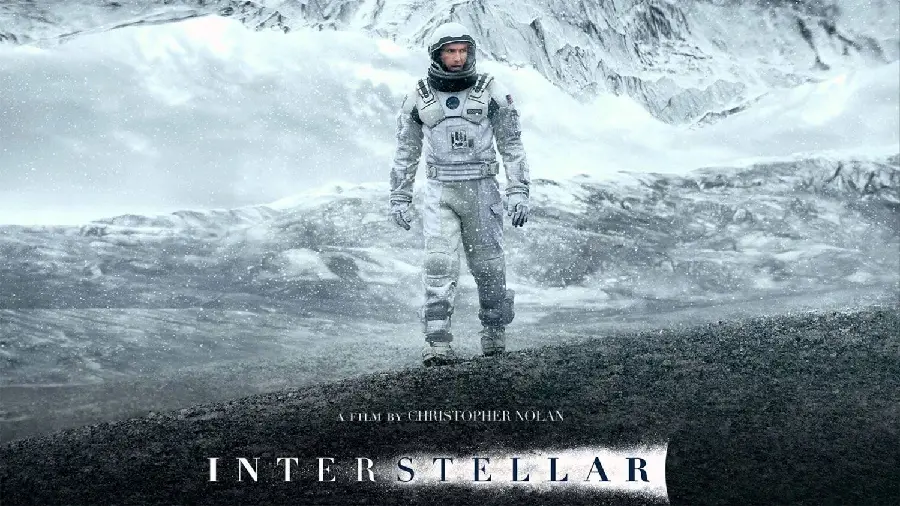 Photo of the famous Interstellar film promotional cover by Christopher Nolan, the famous English director 