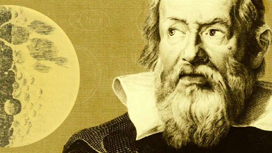 Download creative fantasy graphic photo of Galileo Galileo, the famous Italian astronomer and physicist 