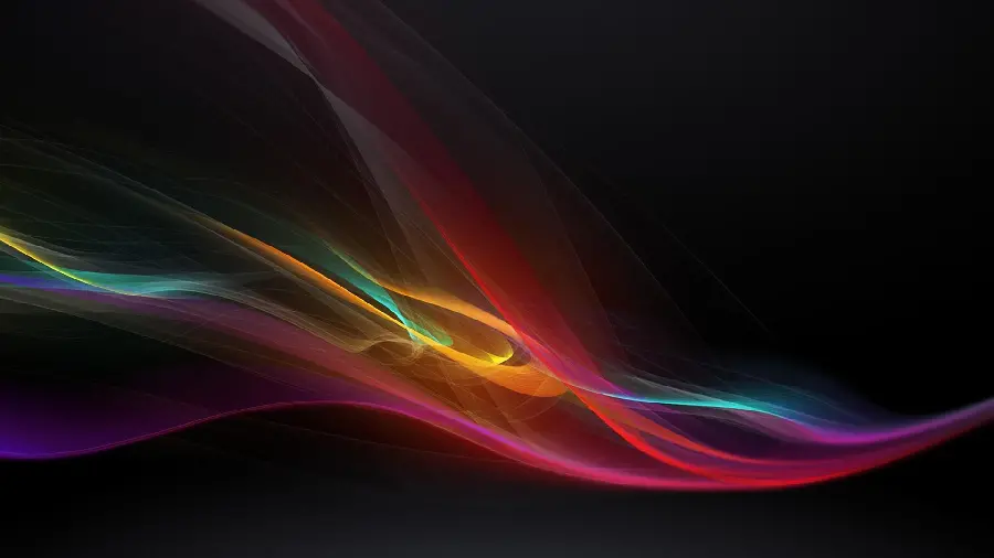 Modern and graphic background of red light spectrum with black background 